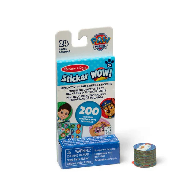 Sticker WOW!® Mini Activity Pad & Refill Stickers - PAW Patrol (200+ Stickers, Stamper Not Included)