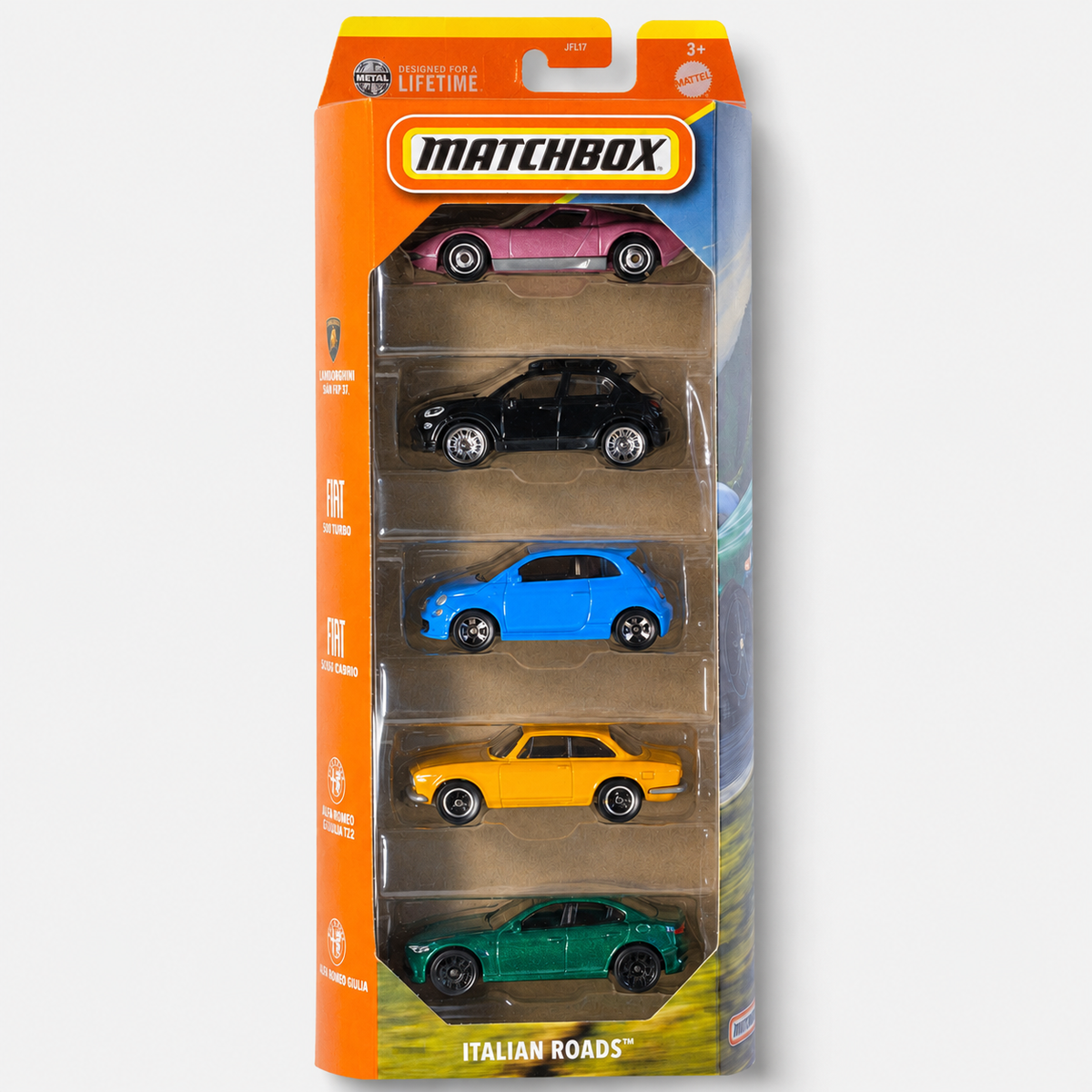 Matchbox Italian Roads 5 Pack Die-Cast Set