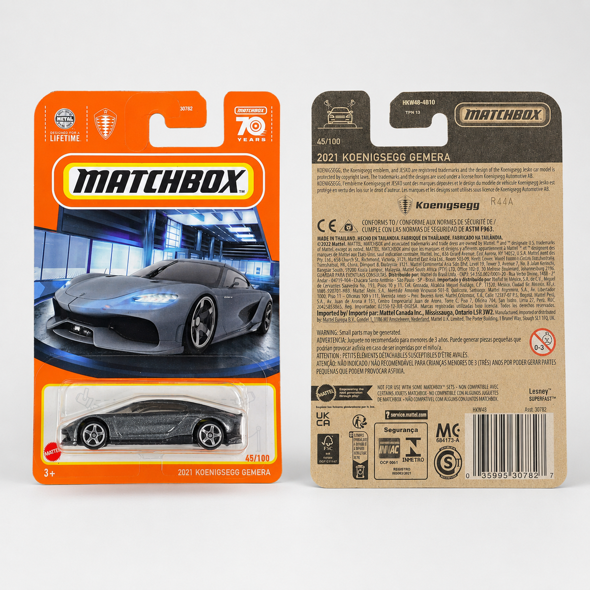 Matchbox 2021 Koenigsegg Gemera - Matchbox 70 Years Series 45/100
