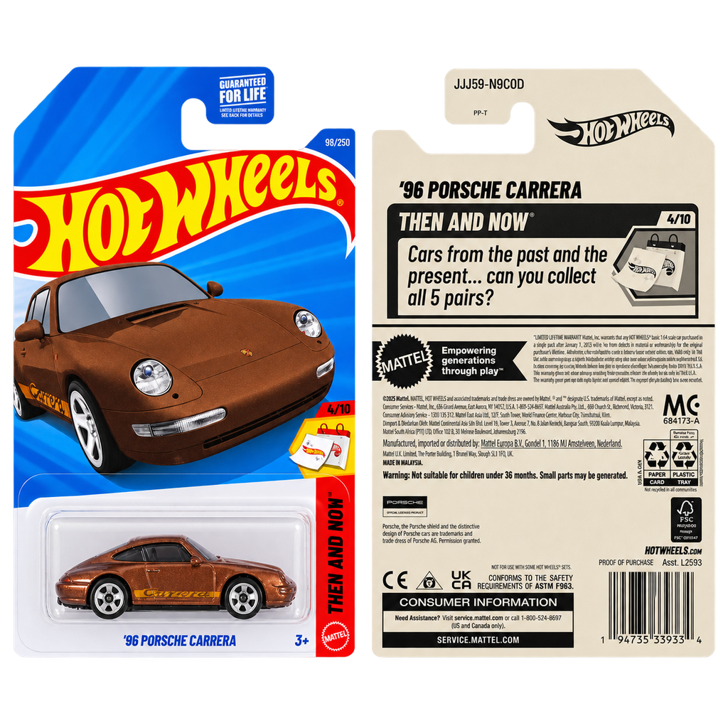 Hot Wheels ’96 Porsche Carrera | Then and Now Series 4/10