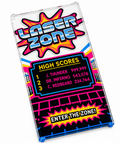 Laser Zone Promo Arcade 4x6 Glass Window
