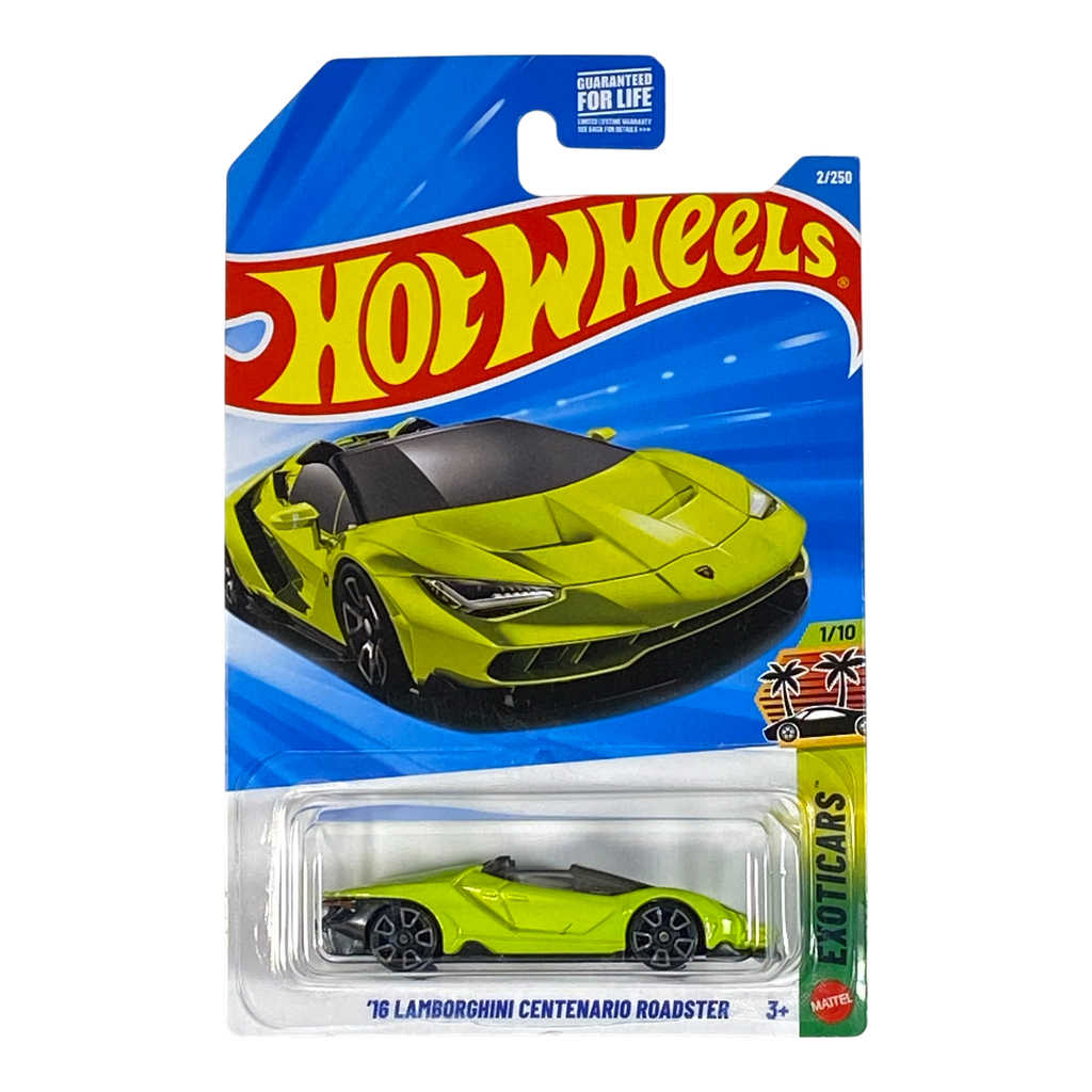Hot Wheels '16 Lamborghini Centenario Roadster | Exoticars Series 1/10