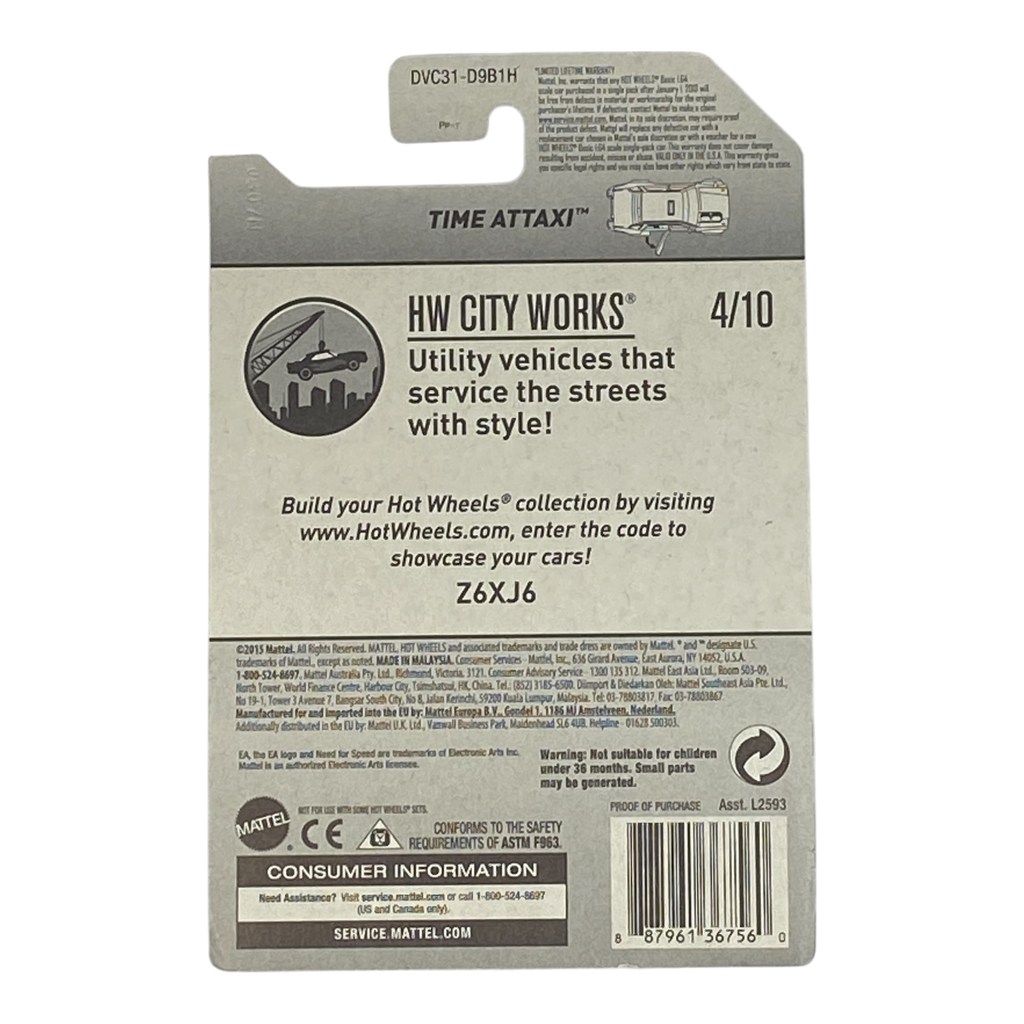 Hot Wheels Time Attaxi | City Works Series 4/10