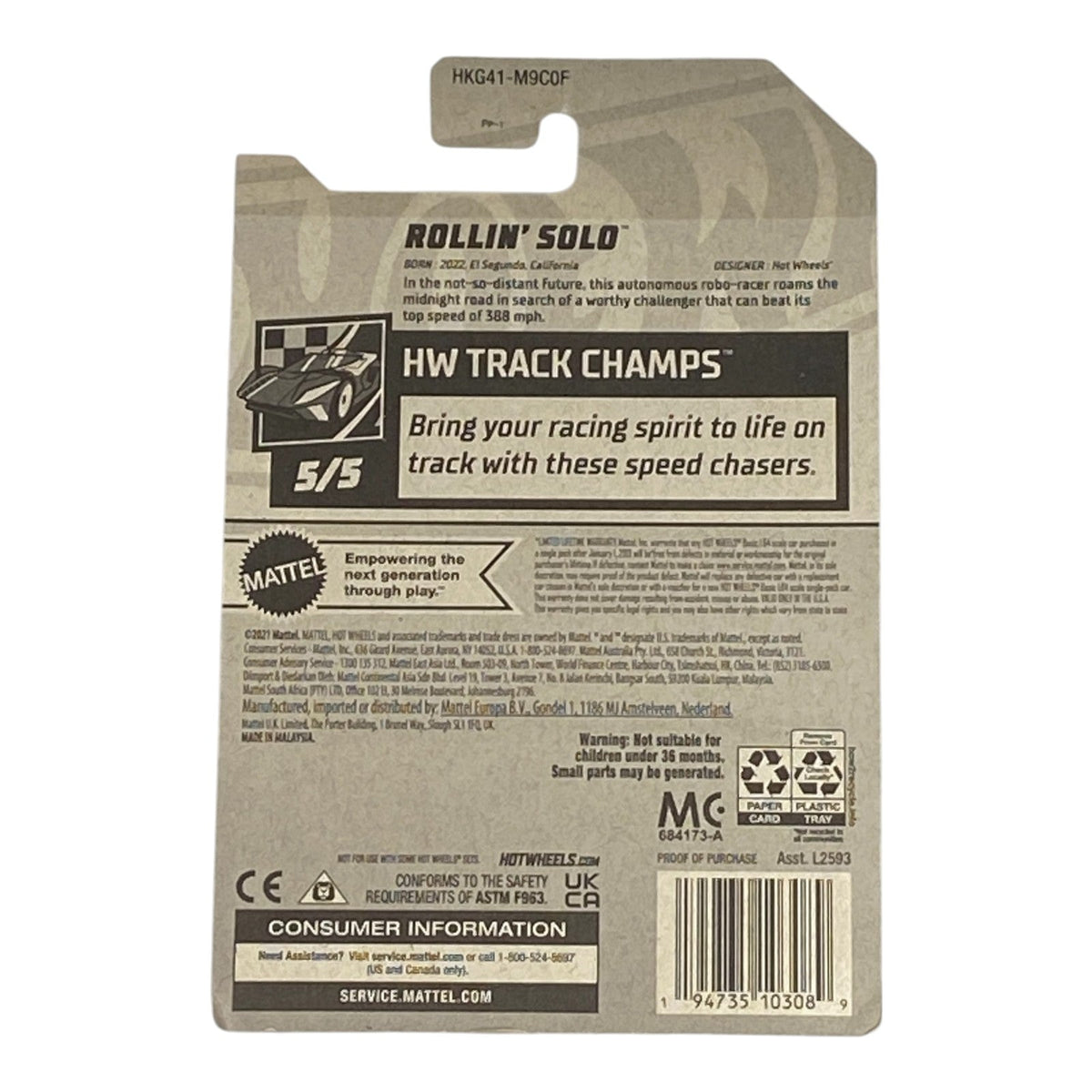 Hot Wheels Rollin' Solo | Track Champs Series 5/5