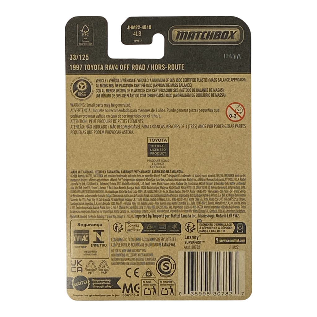 Matchbox 1997 Toyota RAV4 Off Road | 2026 Matchbox Series 33/125