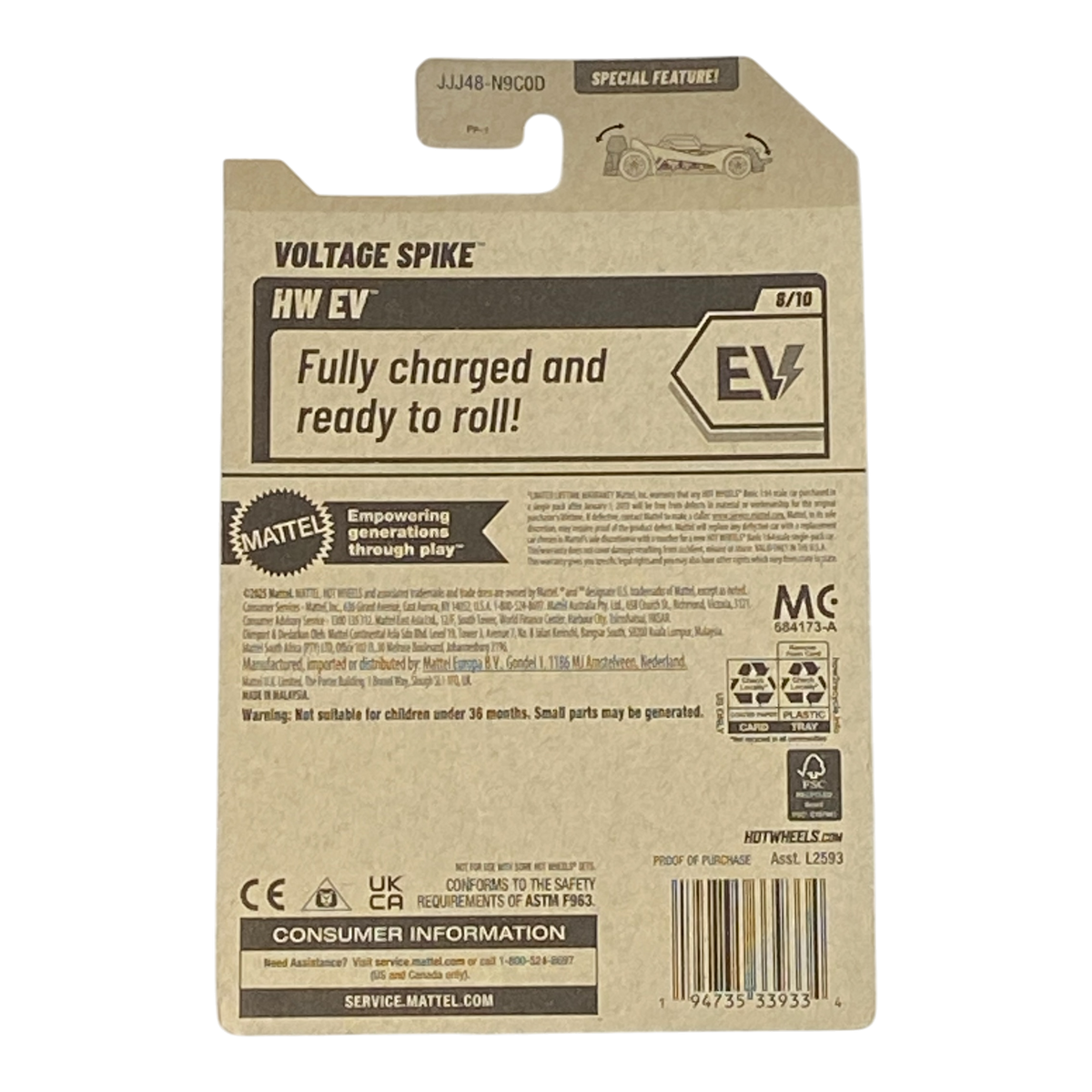 Hot Wheels Voltage Spike | EV Series 8/10