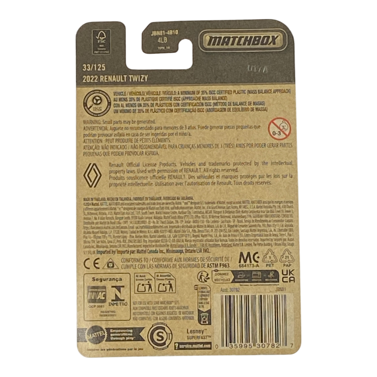 Matchbox 2022 Renault Twizy | 2026 Matchbox Series 33/125