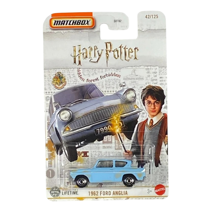 Matchbox 1962 Ford Anglia Harry Potter 42/125 Blue Die-Cast Car