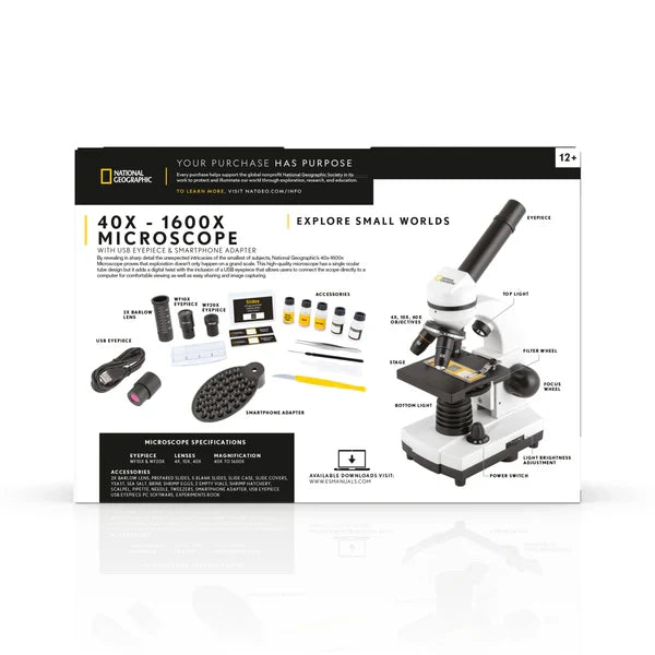 National Geographic - USB 40x-1600x Microscope