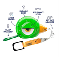 3-in-1 Tape Measure Tool: Green Bird - "Yaya"