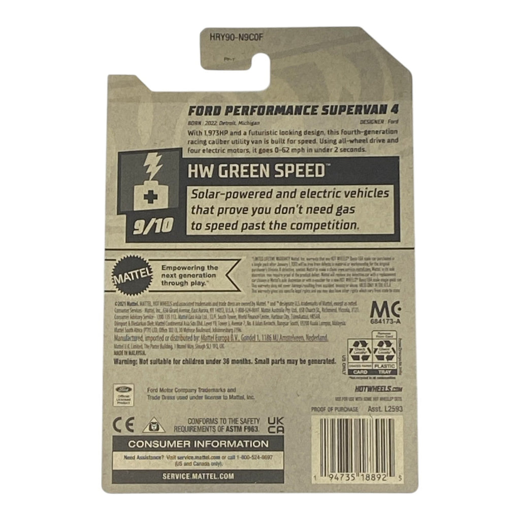 Hot Wheels Ford Performance Supervan 4 - HW Green Speed Series 9/10