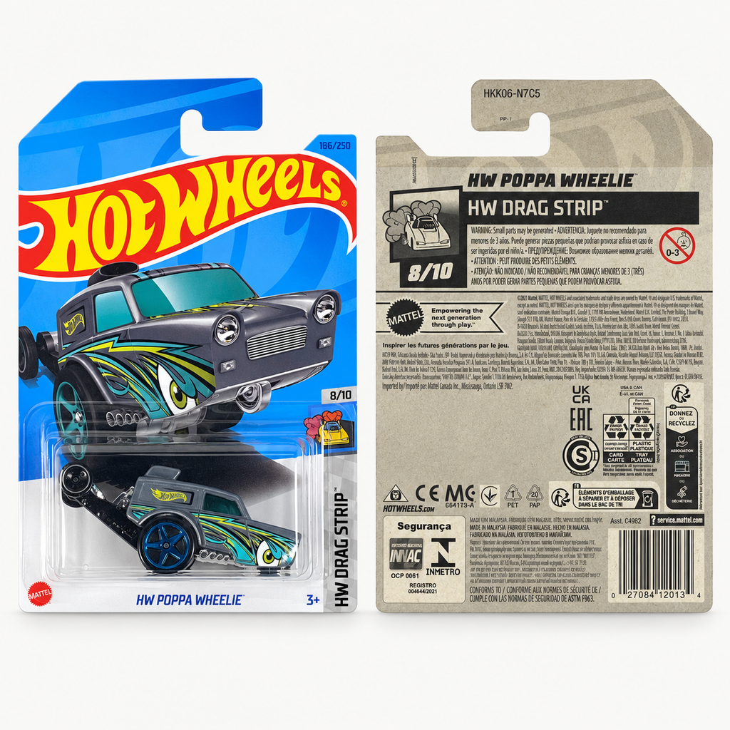Hot Wheels Poppa Wheelie | Drag Strip Series 8/10