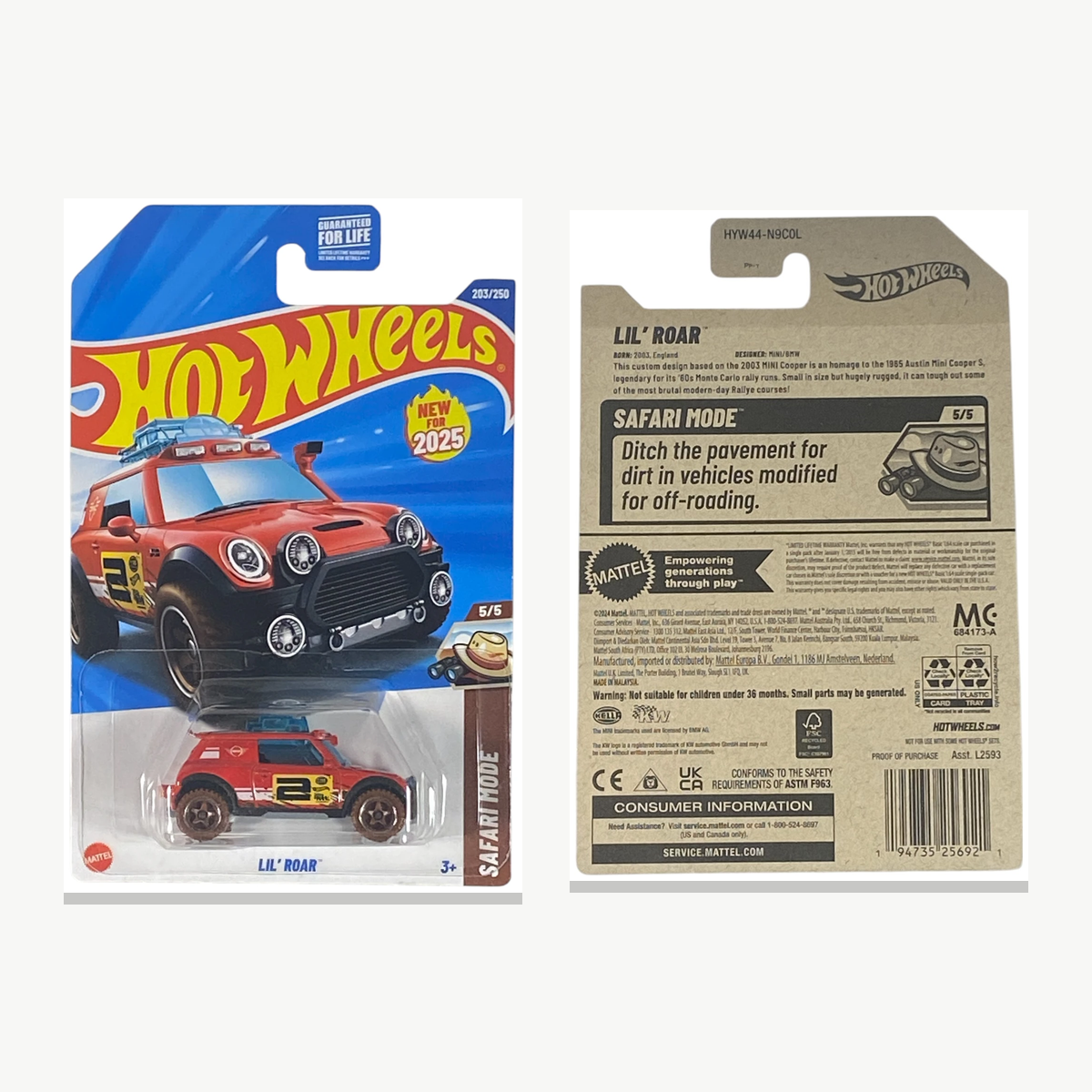 Hot Wheels Lil' Roar Safari Mode 5/5 | Safari Mode