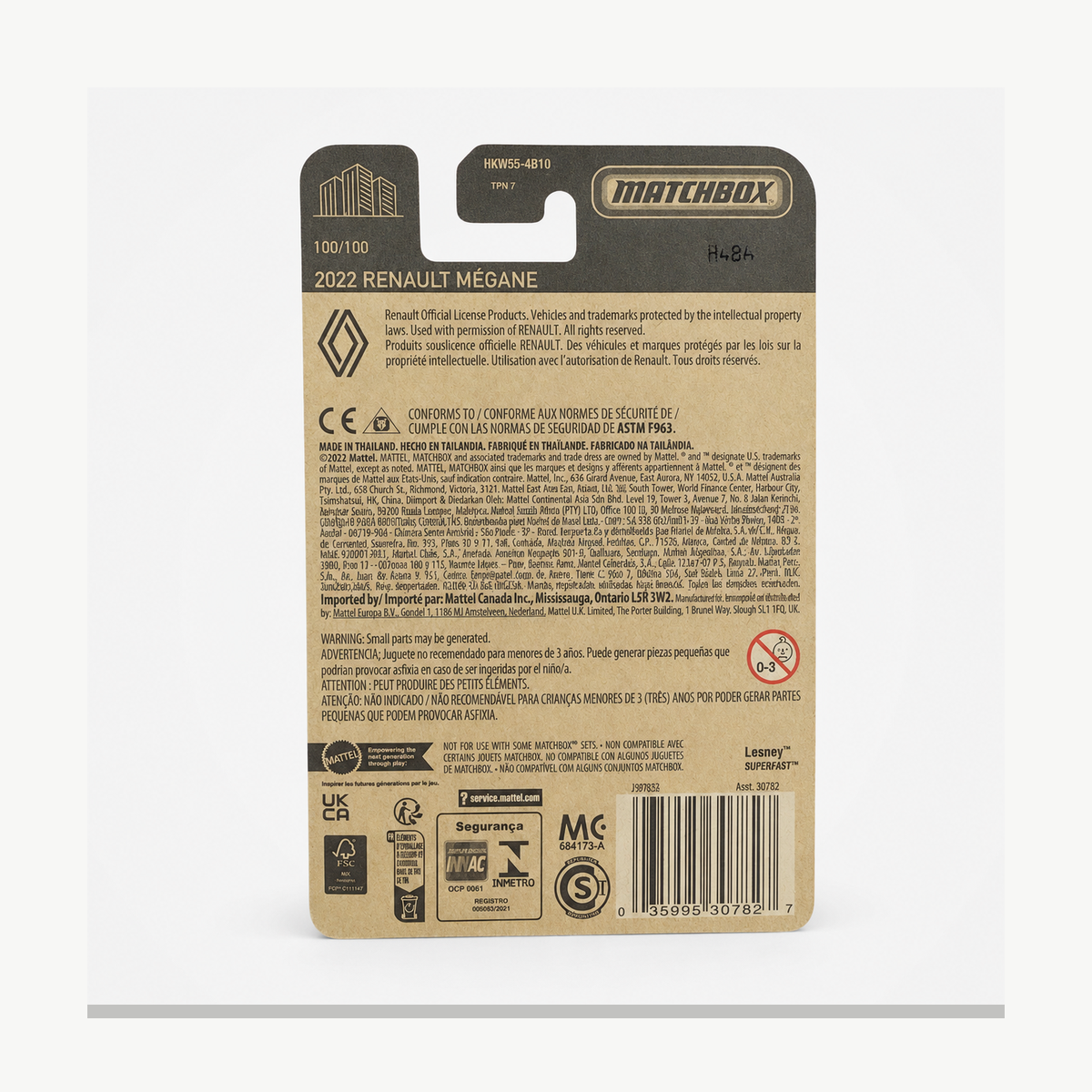 Matchbox 2022 Renault Megane | Matchbox 70 Years Series 100/100