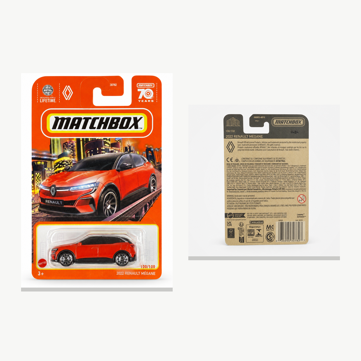 Matchbox 2022 Renault Megane | Matchbox 70 Years Series 100/100