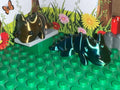 3d Printed Oil Slick Colored Spike Dragon