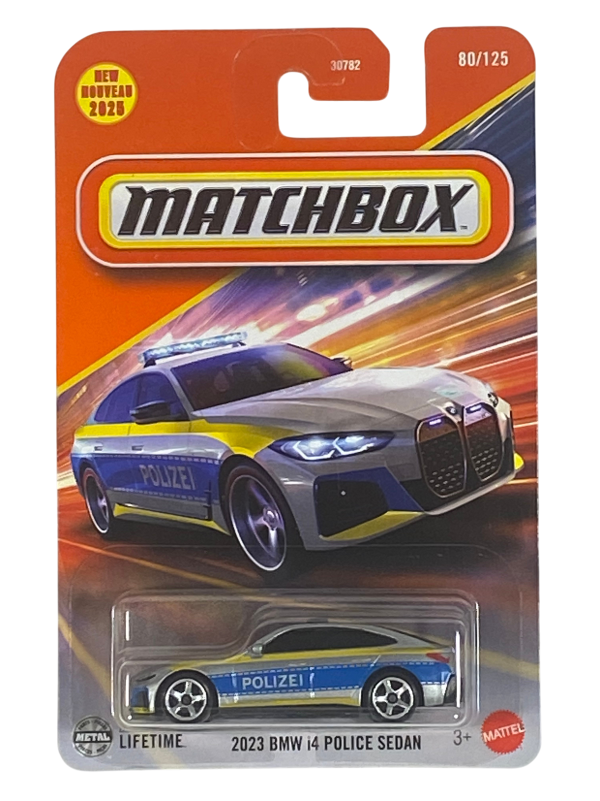 Matchbox 2023 BMW i4 Police Sedan | Matchbox Series 80/125